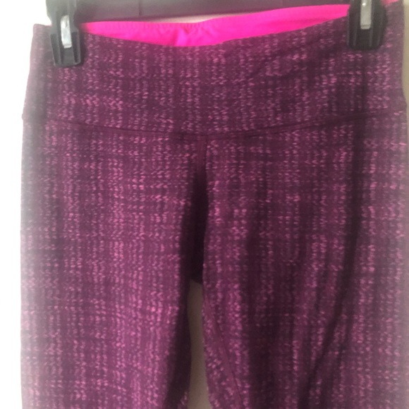 ❤️Lululemon Wunder Under Ziggy Wee Stretchy Leggings Purple Pink S - Picture 3 of 10